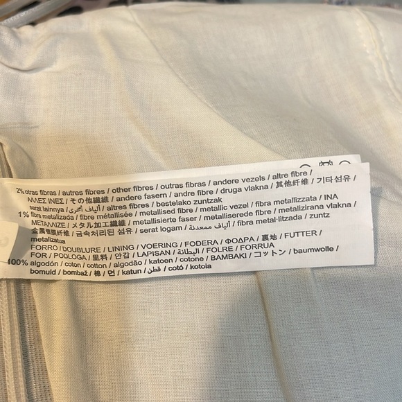 Zara - tweed corset top - plaid checkered with metallic threading - size M - Picture 8 of 8